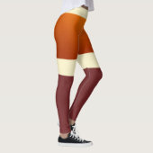 City Sunset Design Knie-Hoge Sokken Aardetinten Leggings (Rechts)