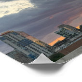 City Sunset met het Clouds Poster (Hoek)