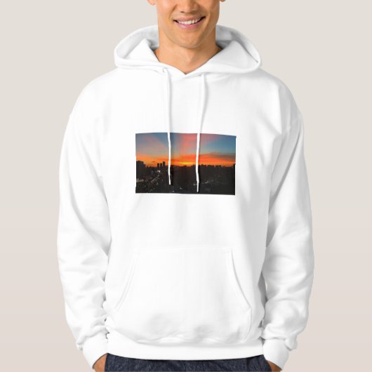 City Sunset Skyline Hoodies & Sweatshirts (Voorkant)