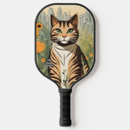City Tabby Gepersonaliseerde Pickleball Paddle