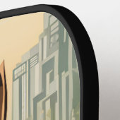 City Tabby Gepersonaliseerde Pickleball Paddle (Links Detail)