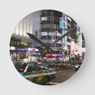 City Tokyo Street Uitzicht Ronde Klok