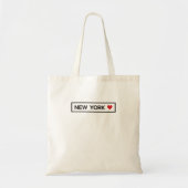 City Town State Country Home I Love New York Tote Bag (Voorkant)