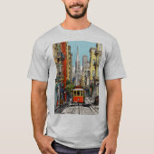 "City Tracks" "Metropolitan Journey" "Urban Rails" T-shirt (Voorkant)