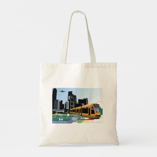 City Tram Canvas tas (Achterkant)