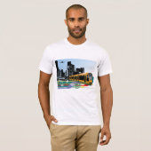 City Tram Mannen T-shirt (Voorkant volledig)