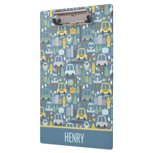 City Transportation Kinder Personalized Klembord (Links)