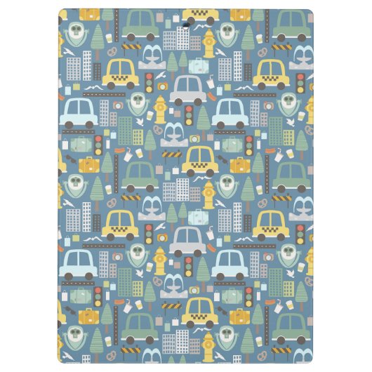 City Transportation Kinder Personalized Klembord (Achterkant)