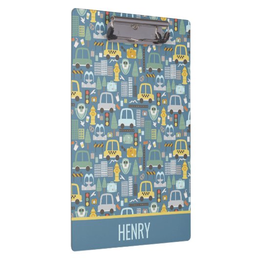 City Transportation Kinder Personalized Klembord (Rechts)