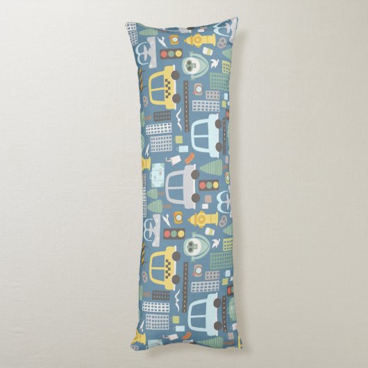 City Transportation Kinder Personalized Lichaamskussen (Achterkant (Verticaal))