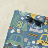 City Transportation Kinder Personalized Strandlaken (In situ)