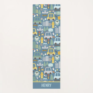 City Transportation Kinder Personalized Yogamat