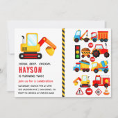 City Transportation Truck 2e verjaardagsfeest Kaart (Voorkant)