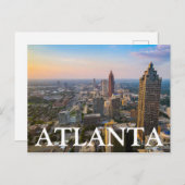 City Uitzicht | Atlanta, Georgië Briefkaart (Voorkant / Achterkant)