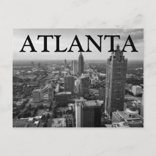 City Uitzicht bij nacht   Atlanta, Georgië Briefkaart