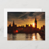 City Uitzicht bij nacht | Londen, Engeland Briefkaart (Voorkant / Achterkant)
