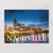 City Uitzicht bij nacht | Nashville, Tennessee Briefkaart (Voorkant)
