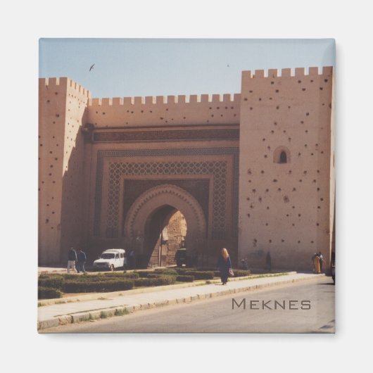 City Walls and Gate of Meknes Magneet (Voorkant)