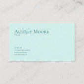 City White Rose Floral and Sunny Mountain Valley Visitekaartje (Achterkant)