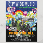 City Wide Music Flyer (Achterkant)