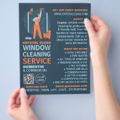 City Windows, Windows Cleaner, Reinigingsservice Flyer (Hand)