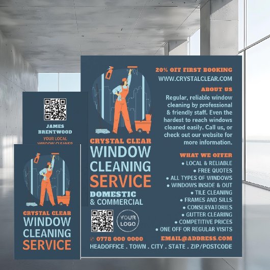 City Windows, Windows Cleaner, Reinigingsservice Flyer