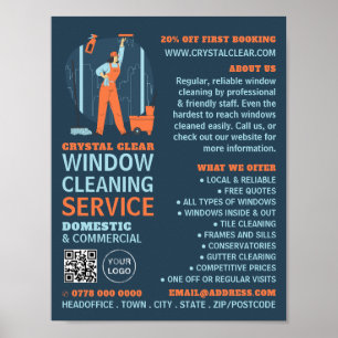 City Windows, Windows Cleaner, Reinigingsservice Poster