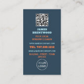 City Windows, Windows Cleaner, Reinigingsservice Visitekaartje (Achterkant)