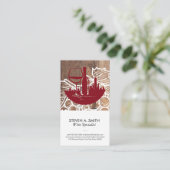 City Wine Glass Bottle | Wijndruiven Visitekaartje (Staand voorkant)