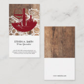 City Wine Glass Bottle | Wijndruiven Visitekaartje (Voorkant / Achterkant)