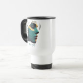 Cityscape Art Travel Mug | Urban Commuter Style Reisbeker (Voorkant links)