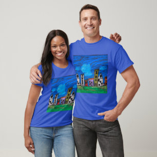 Cityscape Art van kinderen T-shirt