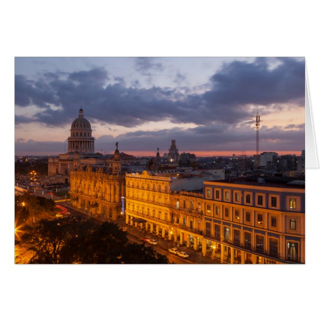 Cityscape at sunset, Havana, Cuba (Voorkant Horizontaal)