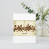Cityscape Austin Texas Feestdagenkaart (Staand voorkant)