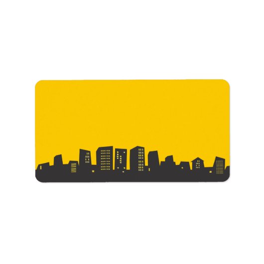 CITYSCAPE Bar Bat Mitzvah Do-it-uzelf label (Voorkant)