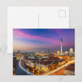 Cityscape Berlin, Duitsland Briefkaart (Voorkant / Achterkant)