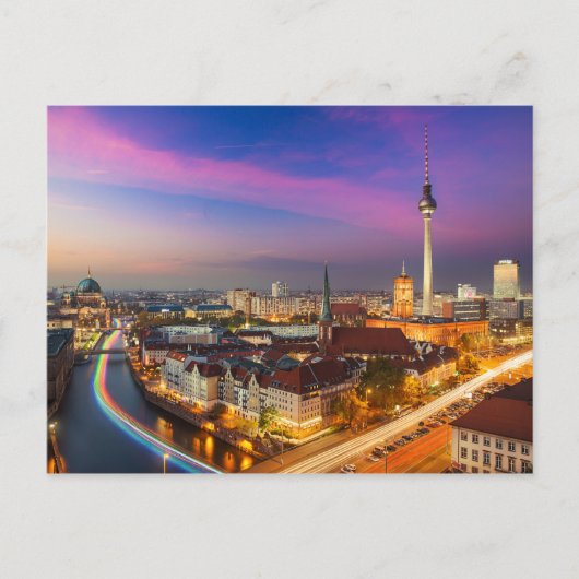 Cityscape Berlin, Duitsland Briefkaart (Voorkant)