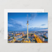 Cityscape Berlin, Duitsland Briefkaart (Voorkant / Achterkant)