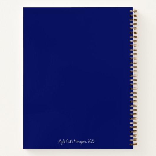 Cityscape bij nacht Notitieboek (Achterkant)