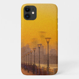 Cityscape bij zonsondergang Case-Mate iPhone case
