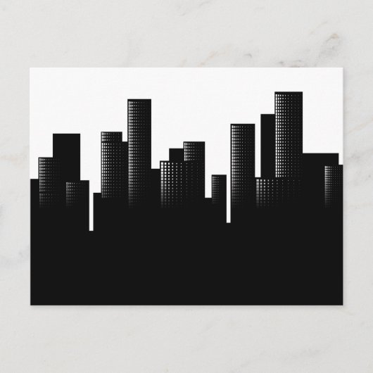 cityscape briefkaart (Voorkant)