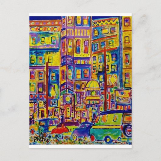 Cityscape Bronx door Piliero Briefkaart (Voorkant)