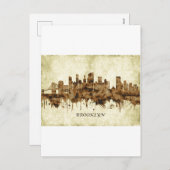 Cityscape Brooklyn New York Feestdagenkaart (Voorkant / Achterkant)