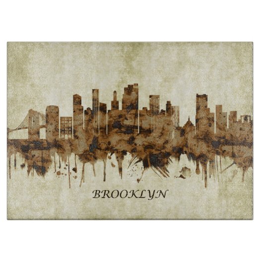 Cityscape Brooklyn New York Snijplank (Voorkant)
