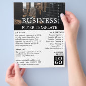 Cityscape, Business & Finance Adverteren Flyer (Hand)