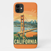 Cityscape California Opvallend Vector Ontwerp Case-Mate iPhone Case (Achterkant)