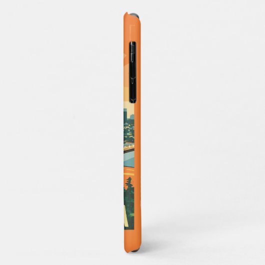 Cityscape California Opvallend Vector Ontwerp Case-Mate iPhone Case (Achterkant/links)