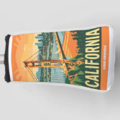 Cityscape California Opvallend Vector Ontwerp Golfheadcover (Voorkant)