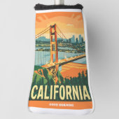 Cityscape California Opvallend Vector Ontwerp Golfheadcover (Draai 90)