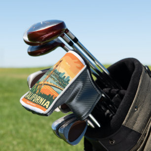 Cityscape California Opvallend Vector Ontwerp Golfheadcover